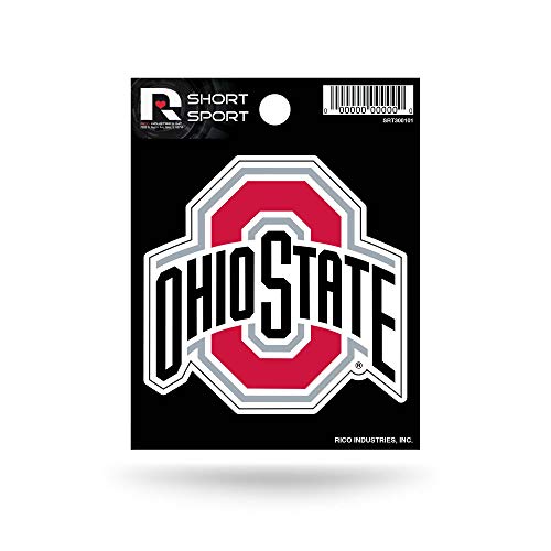 Rico Industries NCAA Ohio State Buckeyes Die Cut Team Logo Short Sport Sticker