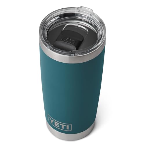 YETI Rambler 20 oz Tumbler, Stainless Steel, Vacuum Insulated with MagSlider Lid, Agave Teal