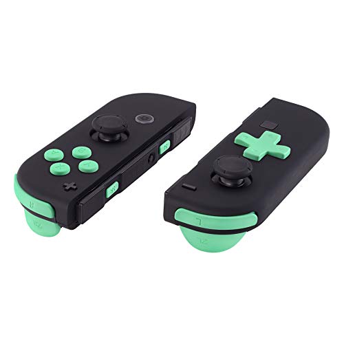 Mint Green D-pad ABXY Keys SR SL L R ZR ZL Trigger Buttons Springs, Replacement Full Set Buttons Fix Kits for Nintendo Switch & Switch OLED Joycon (D-pad ONLY Fits for eXtremeRate Joycon D-pad Shell)