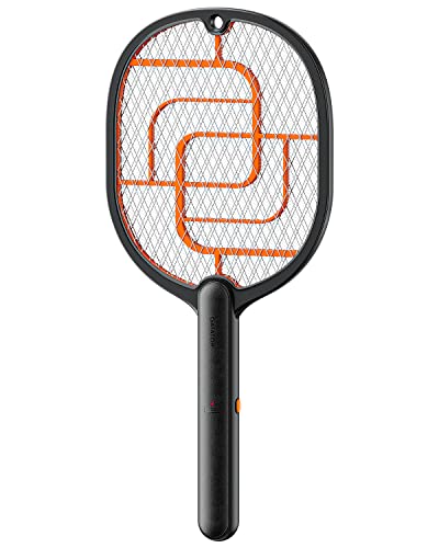 GAIATOP Electric Fly Swatter, 3000V Battery Powered Handheld Fly Zapper, 3-Layer Protection Grid Bug Zapper Racket for Home Bedroom Kitchen Office Backyard Patio Indoor Outdoor