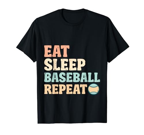 Eat Sleep Baseball Repeat Baseball Player Player T-Shirt