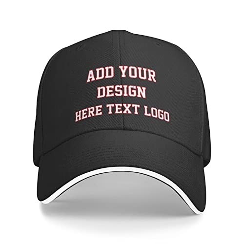 Custom Baseball Cap Design Your Own Hats Custom Hats Logo Personalized Baseball Cap Black