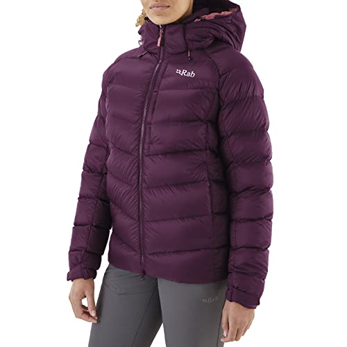 RAB Women's Axion Pro Down Jacket for Climbing and Mountaineering - Eggplant - Small