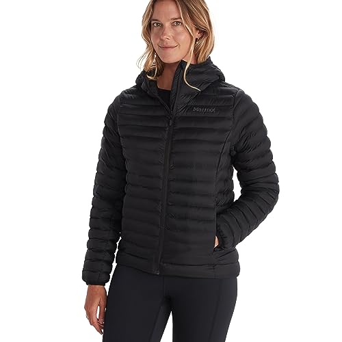 MARMOT Women's Echo Featherless Hoody - Lightweight, Down-Alternative Hooded Insulated Jacket, Black, Small