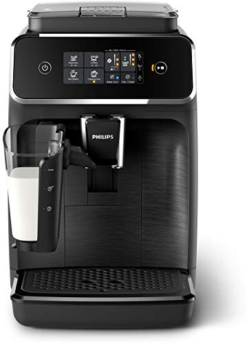 Philips 2200 Series Fully Automatic Espresso Machine w/LatteGo, Black, EP2230/14 (Renewed)
