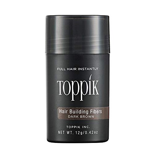 Toppik Hair Building Fibers, Dark Brown Hair Fibers, Hair Thickener for Thinning Hair, Hair Care to Create the Appearance of Thicker Hair, 0.42 OZ Bottle For Unisex