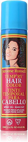Jerome Russell Temporary Spray, Black 2.2 oz (Pack of 5)