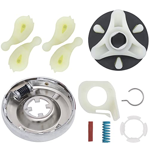 BlueStars Ultra-Durable 285785 & 285753A & 4pcs 80040 Washer Clutch Kit with Motor Coupling & Agitator Dogs Replacement Part - Exact Fit For Whirlpool Kenmore Washers - Replaces 285331 3351342