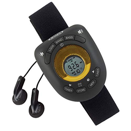 Jensen Digital AM/FM Stereo Armband Radio with Clock