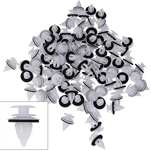 Saihisday Door Panel Clips with Seal Ring Compatible with BMW E34 E36 E38 E39 E46 X5 M3 M5 Z3 (Pack of 100)