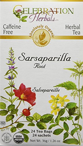 CELEBRATION HERBALS Sarsaparilla Root Organic 24 Bag, 36g/ 1.26 oz