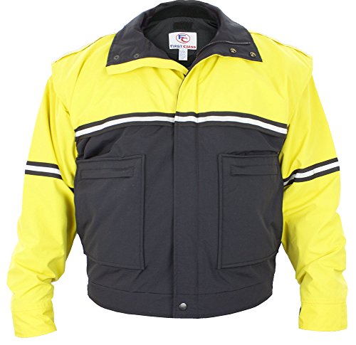 First Class 100% Polyester Bike Patrol Jacket (US, Alpha, Small, Regular, Regular, Yellow and Black)