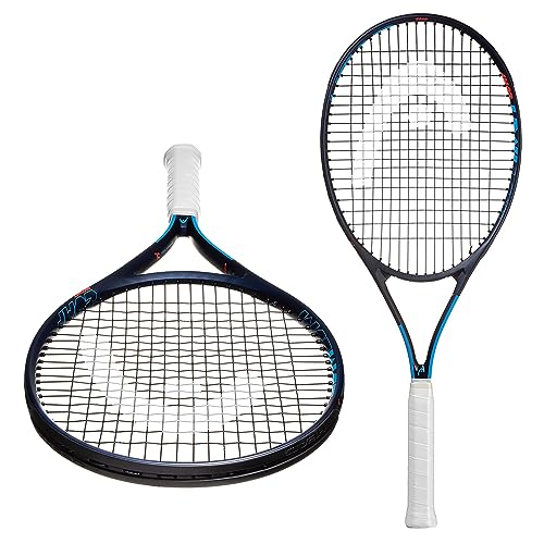 HEAD Ti. Instinct Comp Tennis Racket - Pre-Strung Light Balance 27 Inch Racquet - 4 1/4 in Grip, Blue