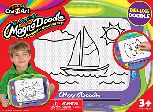 Cra Z Art Original MagnaDoodle - 50 Years of Creative Fun with Magnetic Drawing Board, Ages 3+, Brown/a
