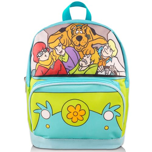 Warner Bros Scooby Doo Mini Backpack for Women - 10” Canvas Scooby Doo Backpack with Front Pocket Plus Bookmark | Scooby Doo Backpack Purse Bundle