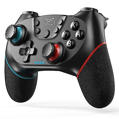 Diswoe Upgraded Wireless Controller for Switch/Lite/OLED Pro Controller for Switch Remote Joystick Gamepad Supports Wake up, Gyro Axis, Turbo, Dual Vibration and Screenshot Function