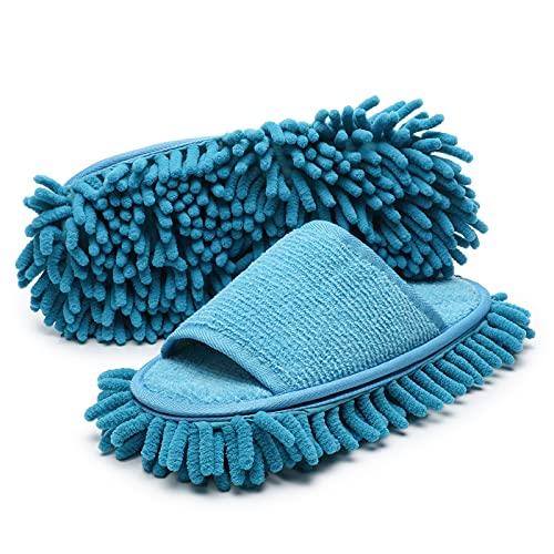 LEPUTA Microfiber Chenille Slipper Washable Dust Cleaning Slipper Mop Slipper Floor Slipper for Men and Women