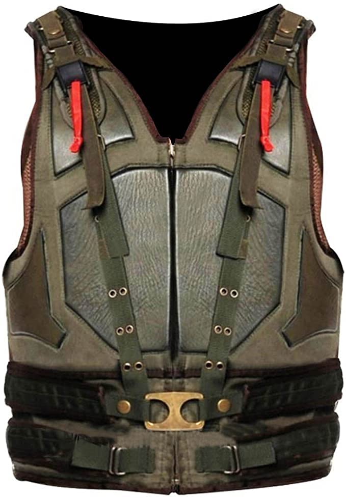 Zulin Men's Green Military Style Tactical Bane Vest | Vest for Men's | Military Bane Rises Knight Costume Vest For Halloween| (S)