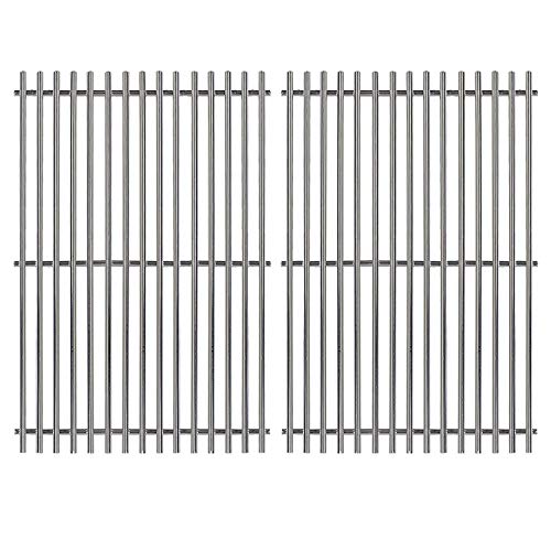 Hongso 19.5' Solid SUS304 Stainless Steel Cooking Grill Grates Replacement for Weber Genesis E and S Series 300 E310 E320 S310 S320 Gas Grills, Set of 2, 7528 (19.5' x 12.9' x 0.5')