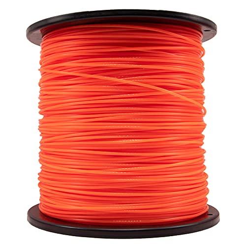 HOTS Round 095 Trimmer Line, 095 Weed Eater String, Commercial Grade Round Nylon String Trimmer line 095 Replacement for Husqvarna, Ryobi, Echo, Weed Eater Trimmer line-0.095inch-855ft-3lb(Orange)