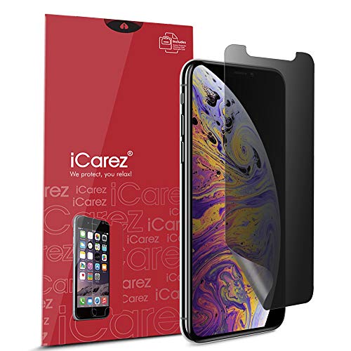 iCarez Privacy Screen Protector for iPhone 11 Pro Max (2019) / iPhone XS Max 6.5-Inch (2018), 1-Pack 4-Way 360 Degree