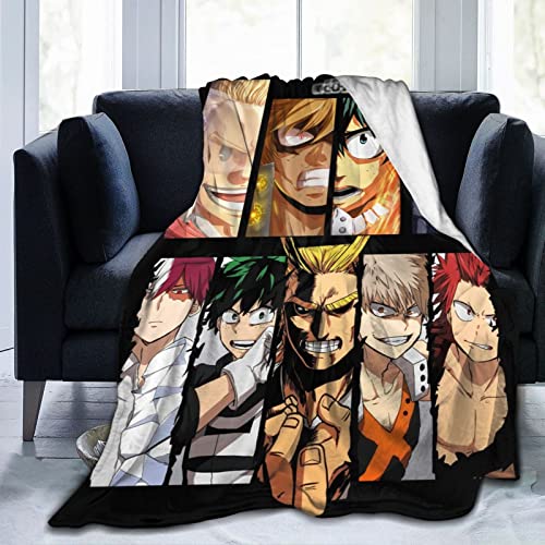 Ultra Soft Anime Flannel Throw Blanket Bedding Suitable for Travel Camping Living Room Sofa Bedroom Decoration Gifts 50'x40'