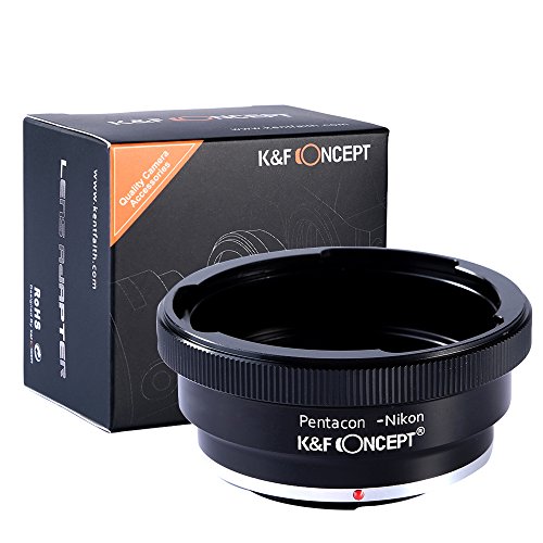 K&F Concept Lens Mount Adapter Compatible with Pentacon 6 Kiev 60 Lens to Nikon AI F Mount Camera D90 D300 D700 D7100 D7000 (Pentacon-Nikon)