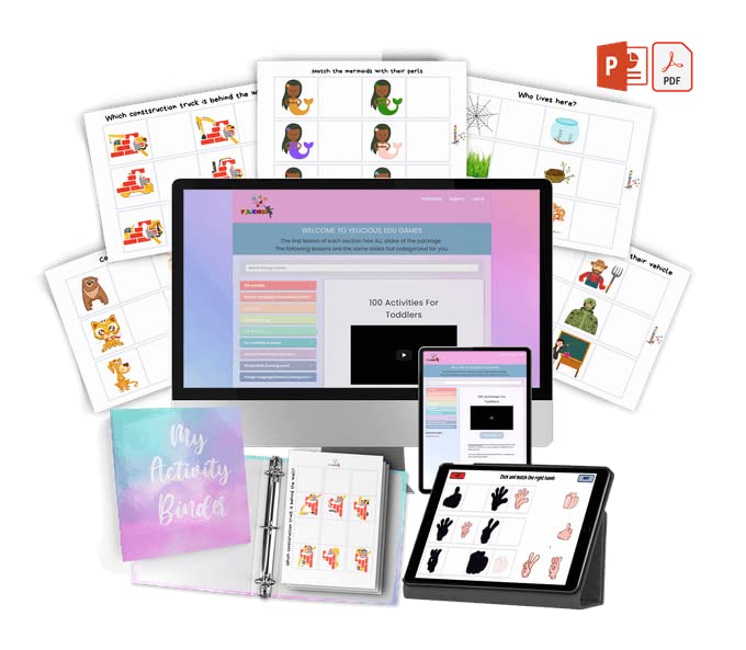 Digital Online Version of Yelicious Busy Activity Binder DIY your own Busy Book Activity Binder for your toddler! Great for homeschool preschool, teacher task boxes and tools for therapists!Montessori
