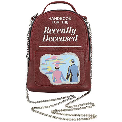 Beetlejuice Classic Movie Recently Deceased Book Mini Backpack One Size Fits Most Wristlet