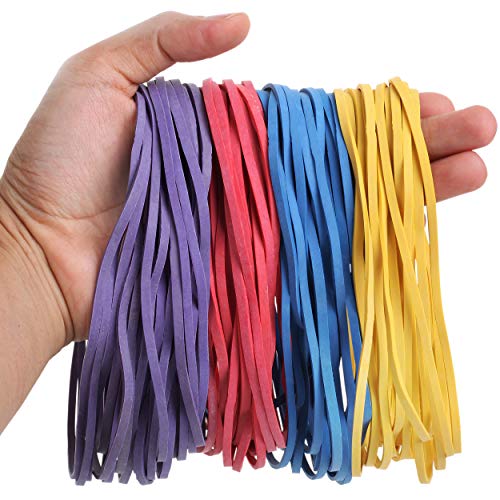 Mr. Pen- Large Rubber Bands, 120 Pack, Assorted Color, Big Rubber Bands, Giant Rubber Bands, Elastics Bands, Long Rubber Bands, Colored Rubber Bands for Office, Rubber Bands, File Rubber Bands