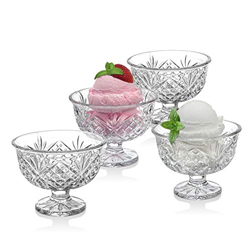 Godinger Dessert Bowls, Ice Cream Bowls, Serving Bowls - Dublin Collection, Set of 4