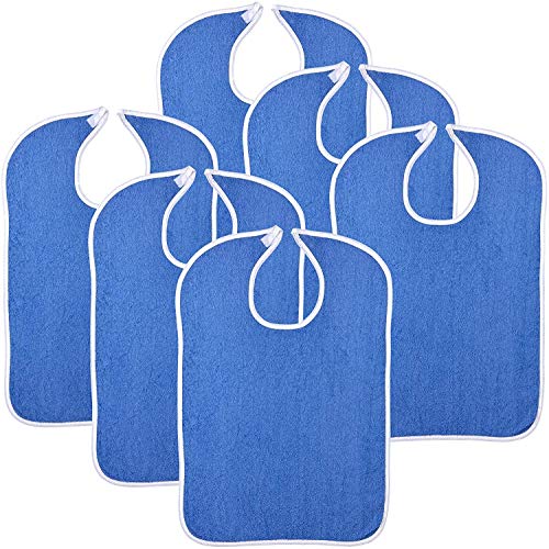 Simpli-Magic 79271 Adult Terry Bibs, Blue, 18'x30', 6 Pack