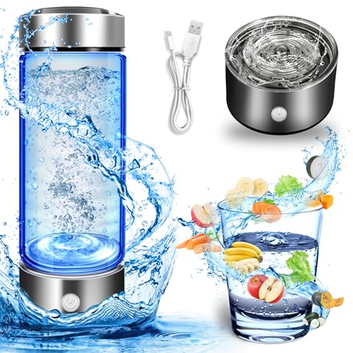 Hydropures Hydrogen Water Bottle, Hydrogen Water Bottle Generator, 3Min Quick Electrolysis, Suitable for Travel, Exercise, Gift for Love