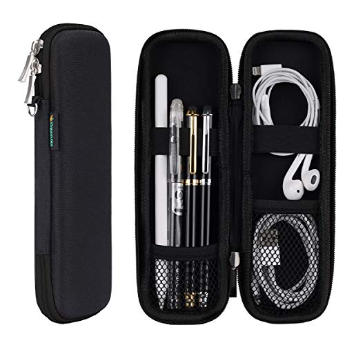 iDream365 Small Pencil Case Holder for Pencils,Hard Pen Case for Executive Fountain Pens,Ballpoint Pens-Black