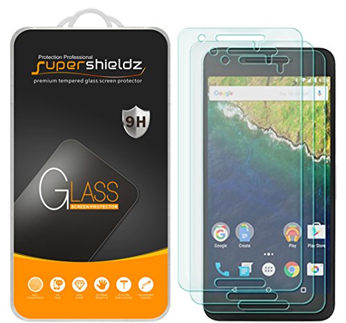 Supershieldz (3 Pack) Designed for Huawei (Google) Nexus 6P Tempered Glass Screen Protector, Anti Scratch, Bubble Free