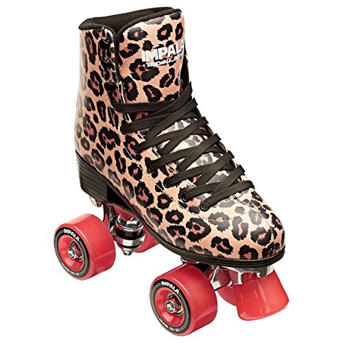 Impala Quad Roller Skate - Leopard (US Women's 5, US Men's 3)