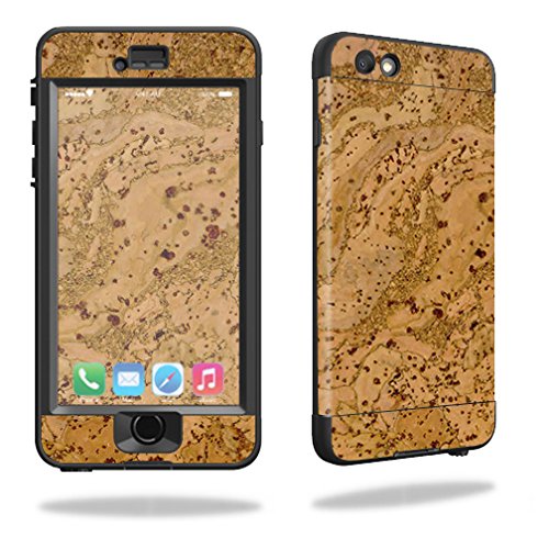 MightySkins Protective Vinyl Skin Decal Compatible with Lifeproof iPhone 6 Nuud wrap Cover Sticker Skins Cork