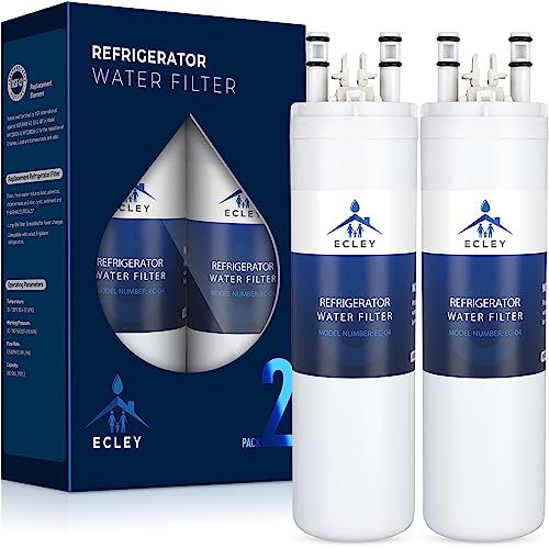 TEEHAY WF3CB Water Filter Replacement, Compatible with Frigidaire PureSource 3 WF3CB,706465, 242069601, 242086201, AP4567491, PS3412266 (White, 2 Pack)