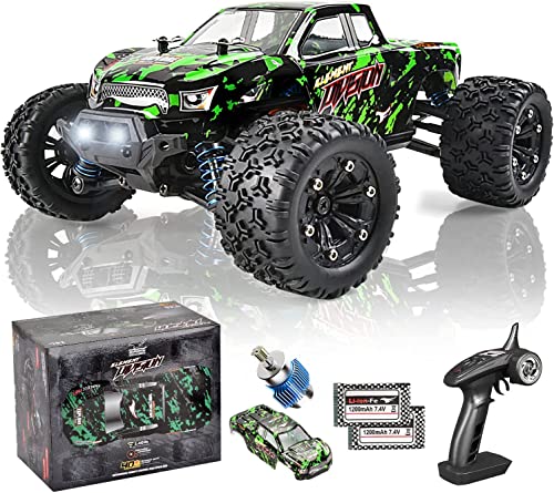 TENSSENX 1:18 Scale All Terrain RC Cars, 40KM/H High Speed 4WD Remote Control Car with 2 Rechargeable Batteries, 4X4 Off Road Monster Truck, 2.4GHz Electric Vehicle Toys Gifts for Kids and Adults