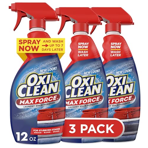 OxiClean Max Force Laundry Stain Remover Spray, 12 Fl. Oz, 3-Pack​