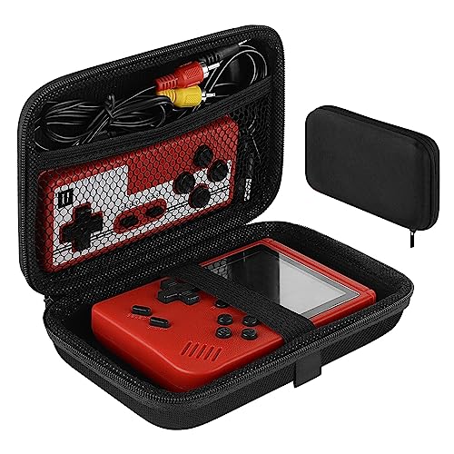 Linkidea Handheld Game Console Carrying Case, Protective Travel Retro Mini Game Player Box for Charging Cable, Earplugs, Batteries and Accessories (Black)