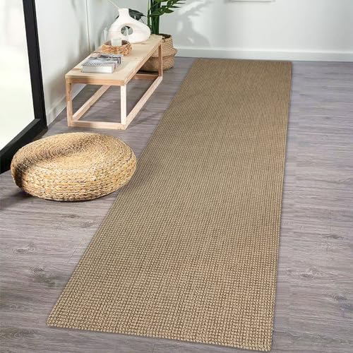 KOZYFLY Boho Runners for Hallways 2x8 ft Washable Hall Carpet Runner Rubber Backed Kitchen Rug Natural Cotton Entryway Runner Rugs Floor Runners for Indoor Hallway Bedroom Kitchen