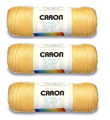 Caron Simply Soft Yarn Solids (3-Pack) Sunshine H97003-97553