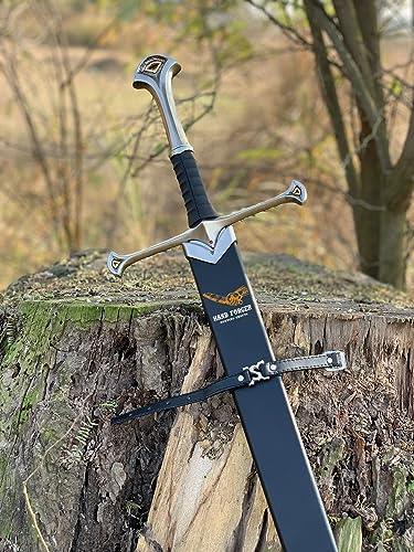 Lord of The Rings - ANDURIL - LOTR Sword of Aragorn with Sheath Scabbard by Hand Forger Hunting Crafts