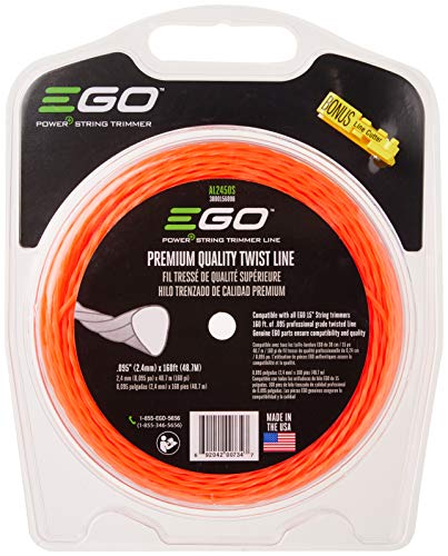 EGO Power+ AL2450S 0.095' Premium Quality Twist Line for EGO 15-Inch String Trimmer, Orange