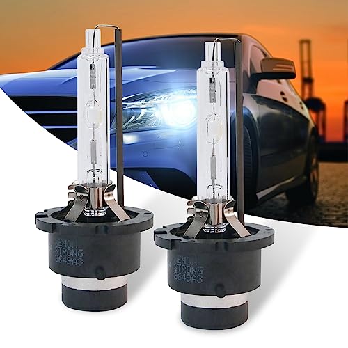 Fogfar 2 PCS Car HID Bulb, 6000K D2S Original Replacement Lights Bulbs, 35W Super Bright Bulbs, Universal Car Light Bulbs, 12V Installed Spotlight