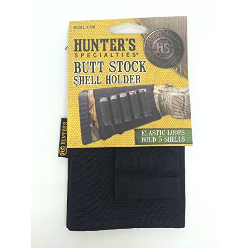 Hunters Specialties unisex-adult Butt Stock Shotgun Shell Holder, Black