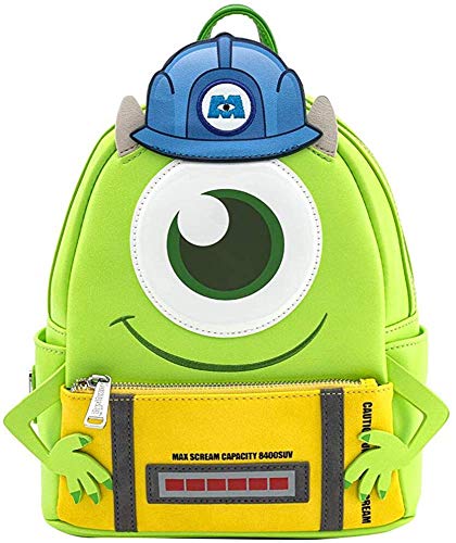 Loungefly Disney Monsters Inc Mike Wazowski Scare Cosplay Womens Double Strap Shoulder Bag Purse