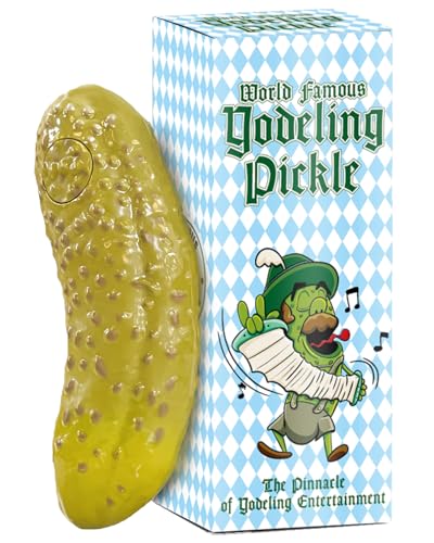 DR DINGUS Yodeling Pickle (1 Pickle Pack) - Dill-lightful Musical Mischief - Make Anyone Laugh - Endless Singing Entertainment - Best Gag Gift for Friends Family Coworkers