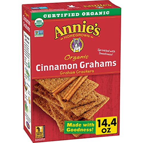 Annie's Organic Graham Crackers, Cinnamon, Made With Whole Grain, 14.4 oz